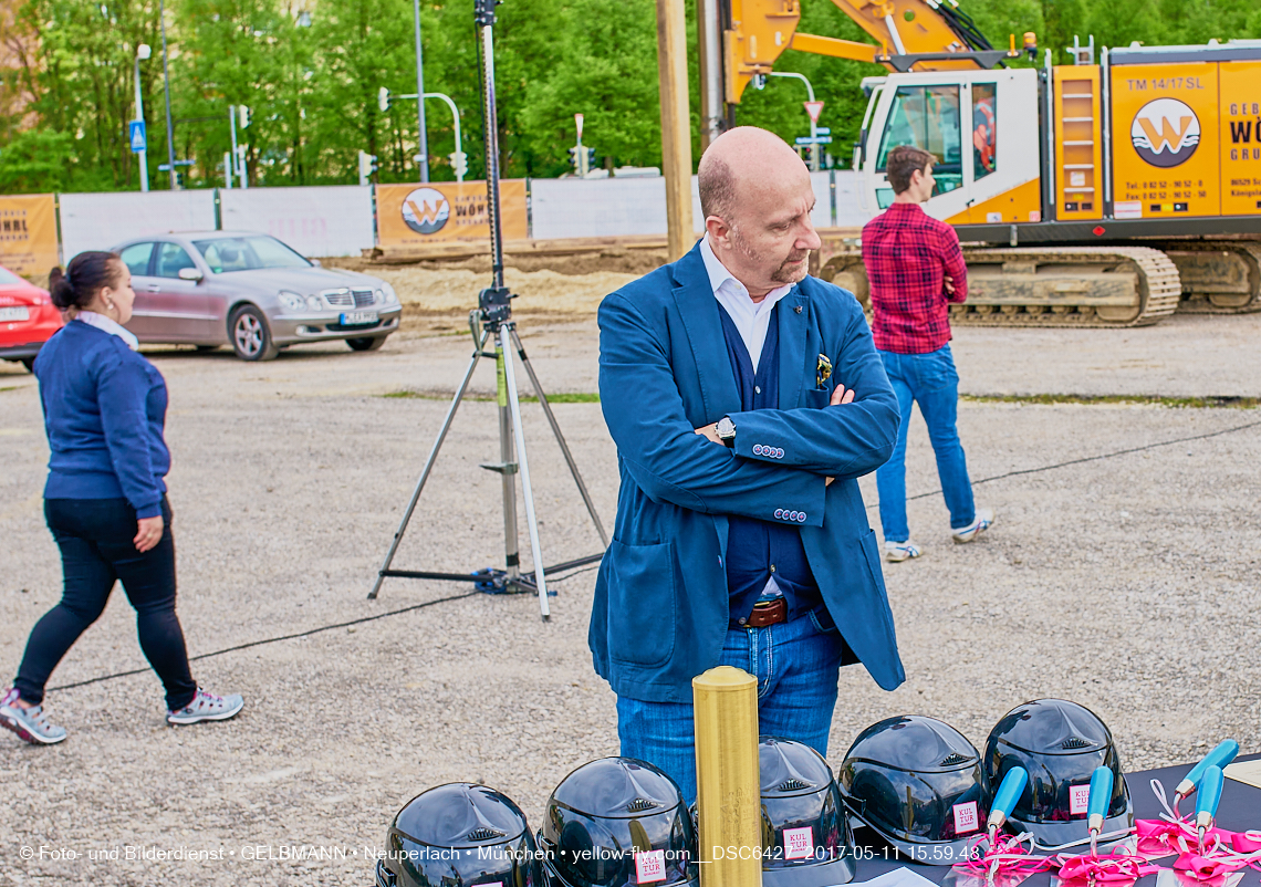 11. Mai 2017 - Grundsteinlegung für die LOGE und dem Kulturquadrat in Neuperlach